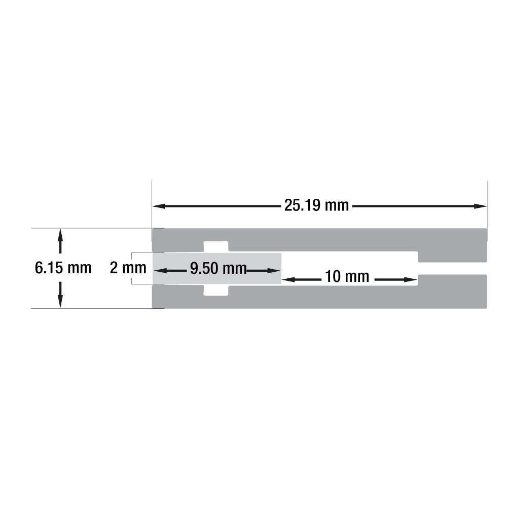 Flush Mount Aluminum Profile